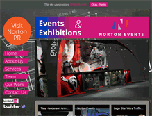Tablet Screenshot of nortonevents.com
